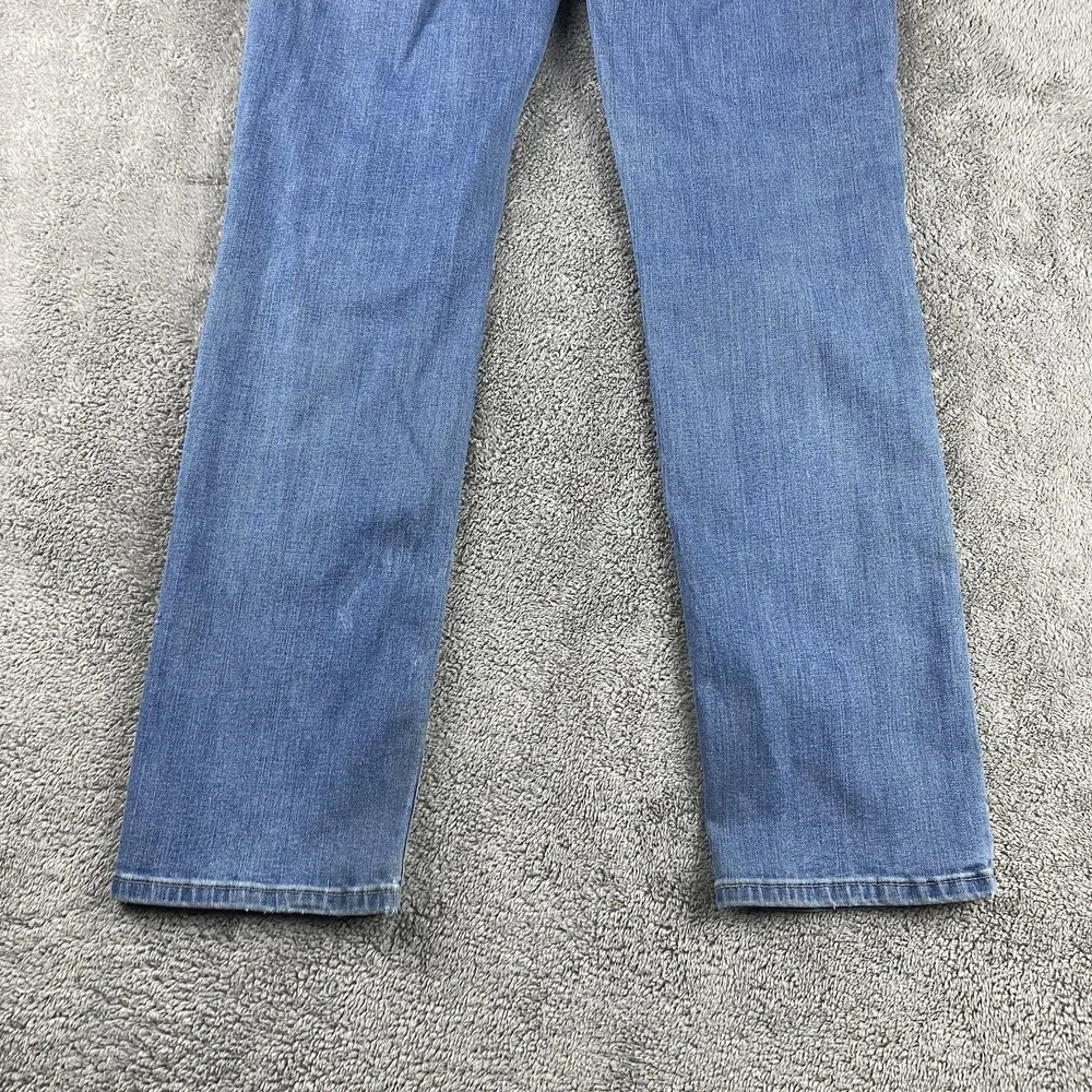 Levis 712 Slim Jeans Womens 32 Blue Medium‎ Wash Mid Rise Distressed